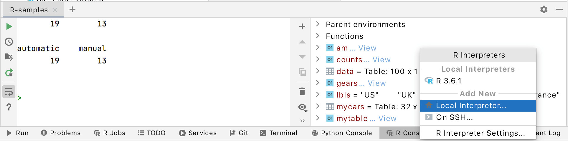 Setup An R Project Pycharm