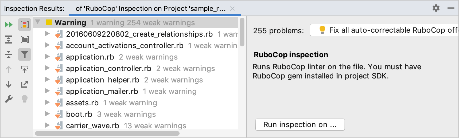 rubocop rubymine