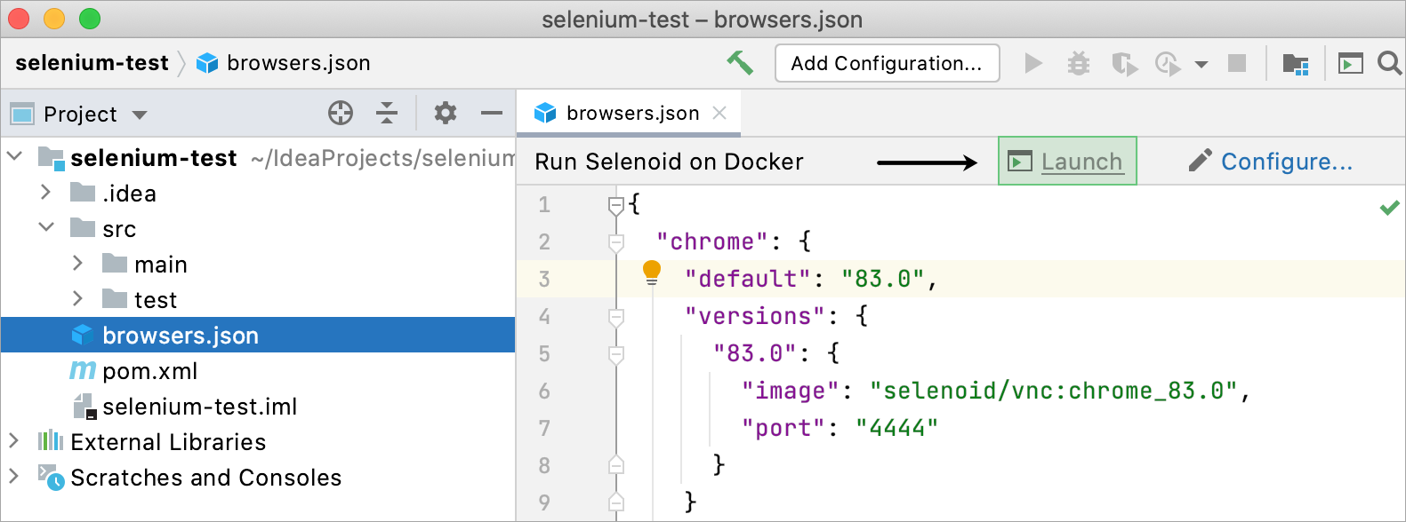 Running Selenoid on Docker