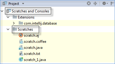 Scratch Files Intellij Idea