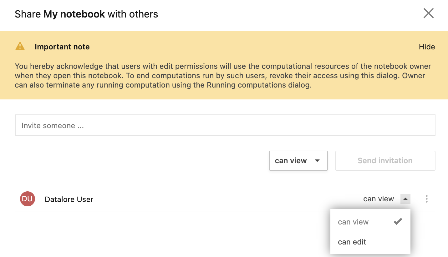 Share workspace dialog Share workspace dialog
