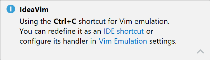 Shortcut notification