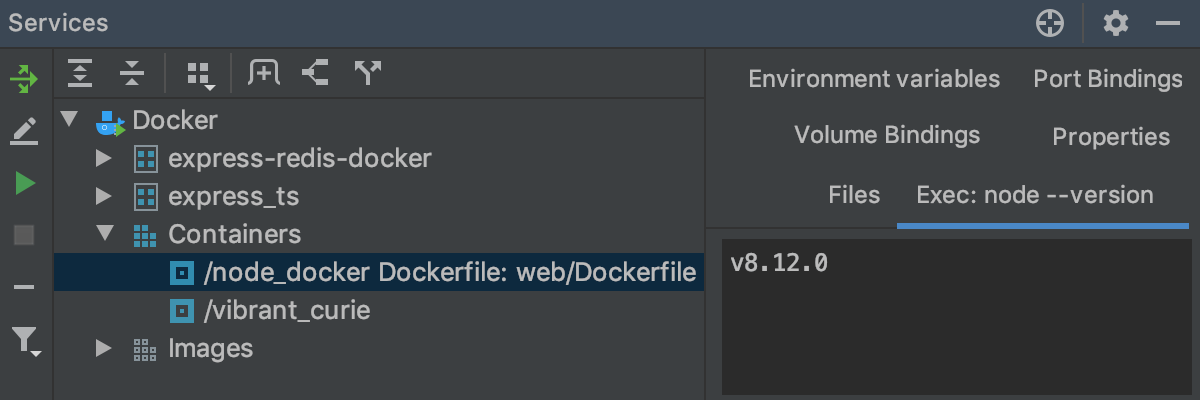 Node version shown as output of node --version command