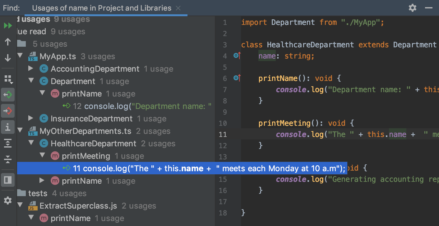webstorm find and replace