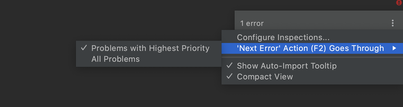Configuring navigation between highlighted lines