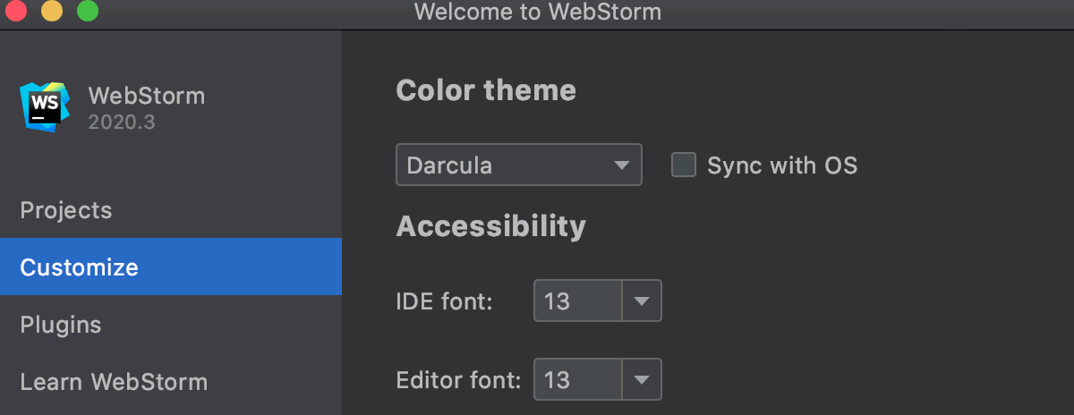 webstorm 2016 import settings theme