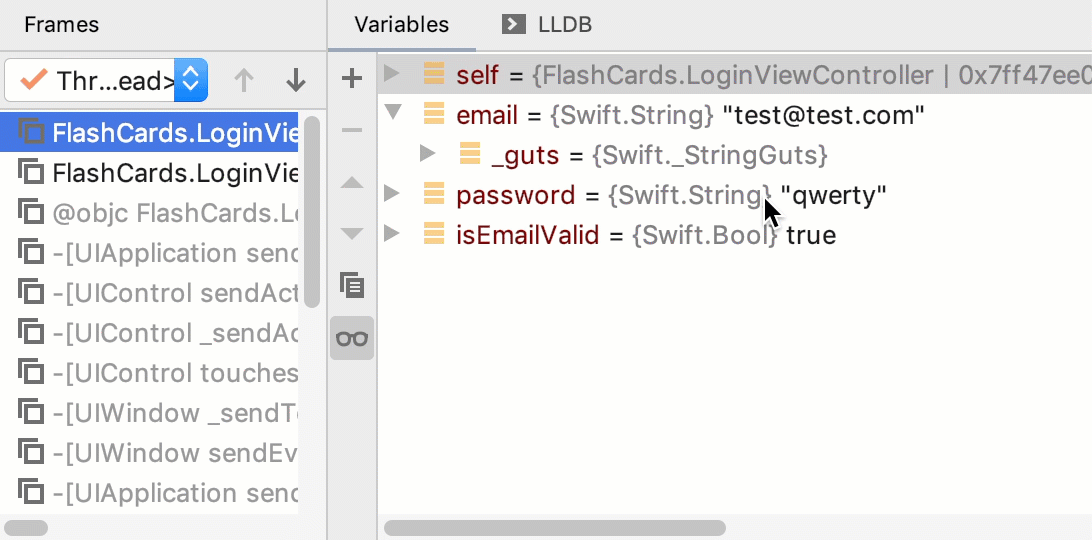 Enter new value for the variable in the field right next to its name