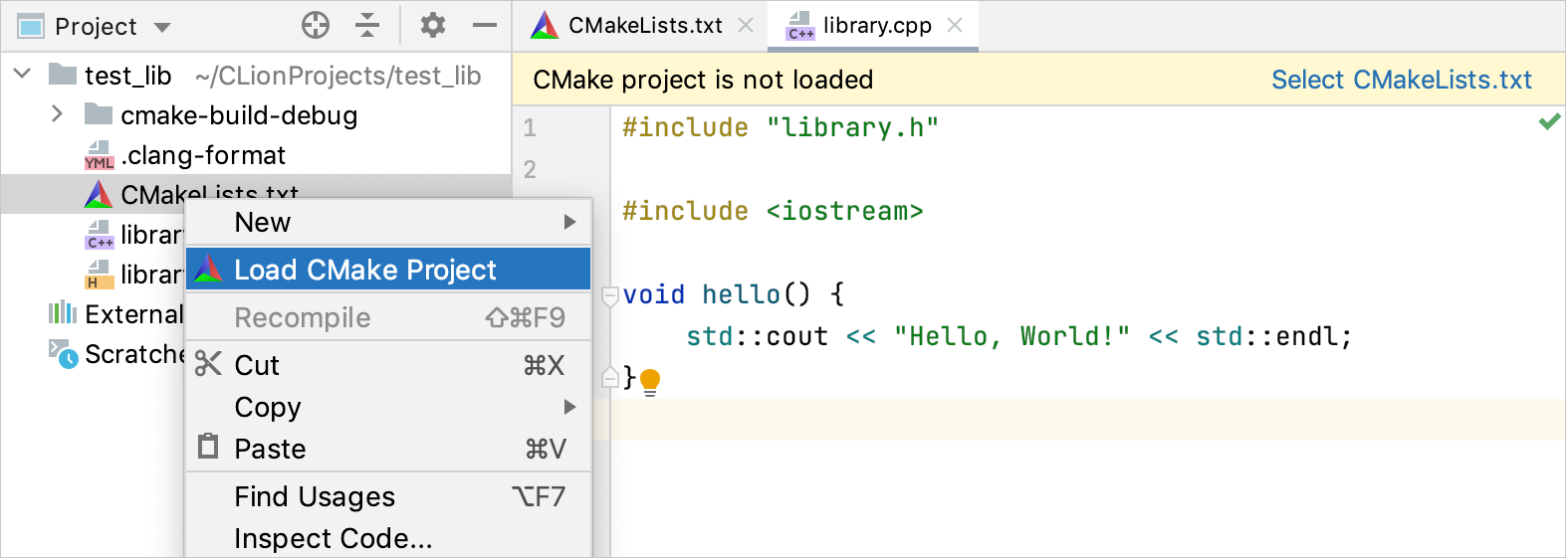 clion active code