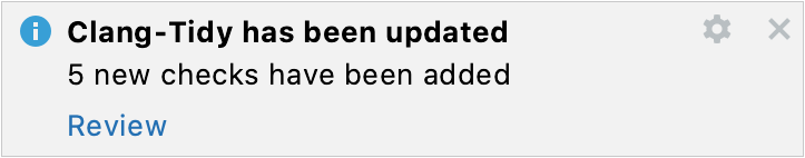 Notification on Clang-Tidy updates