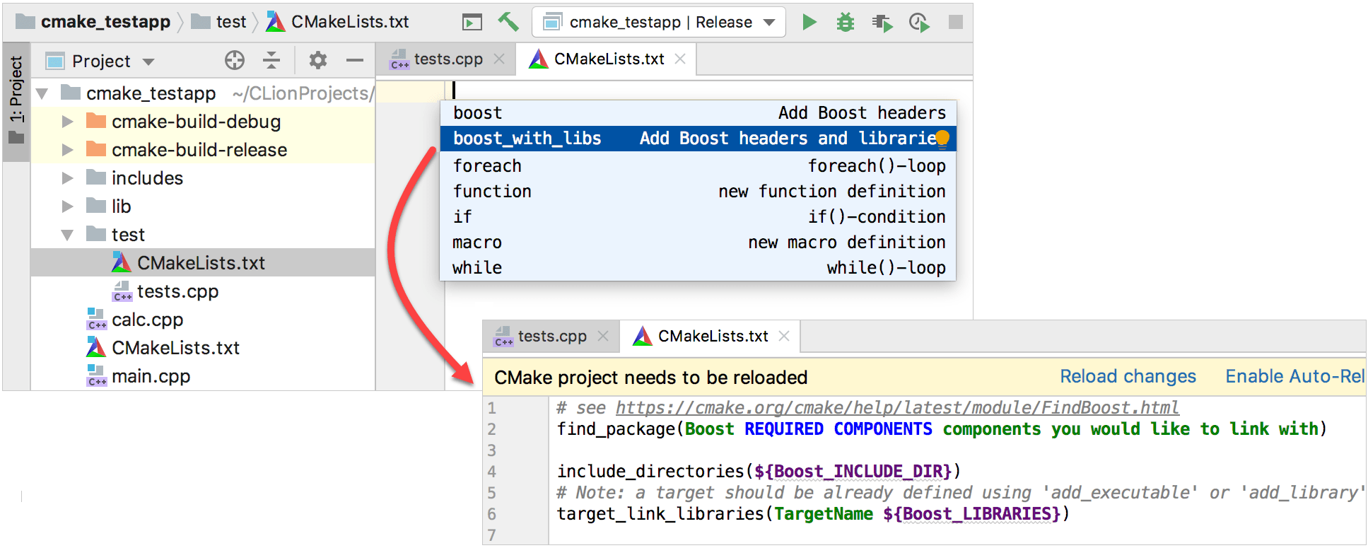 clion cmake