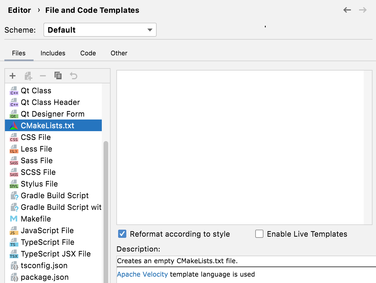 File template for a new CMakeLists.txt file