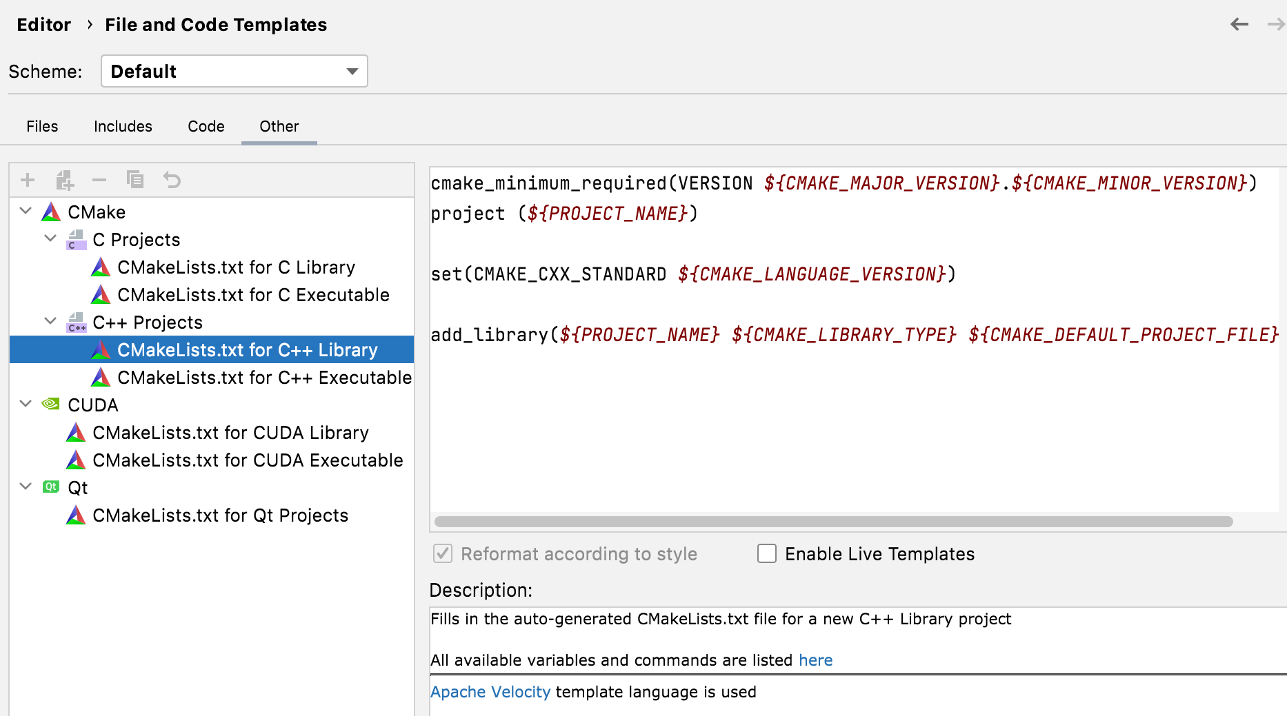 Cmake example