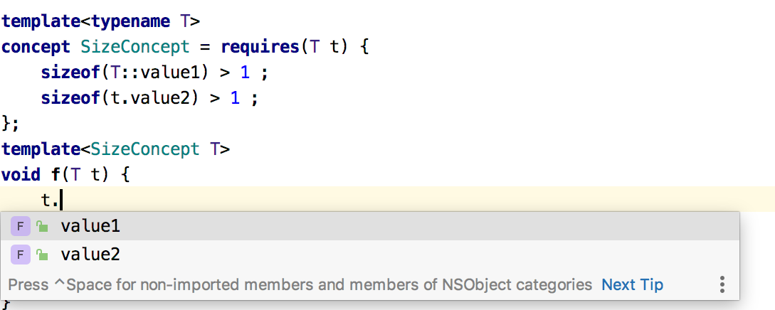 Completion for constrained types