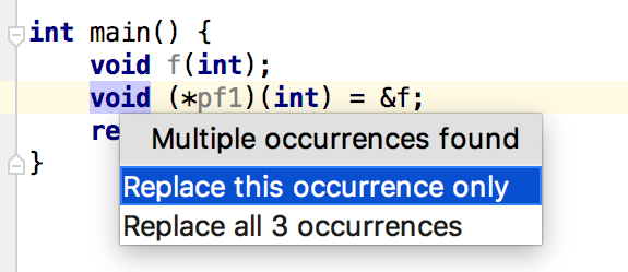 Cl extract type def multiple occurrence