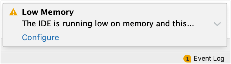 low memory warning