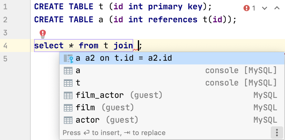 Smart and basic completion Smart and basic completion