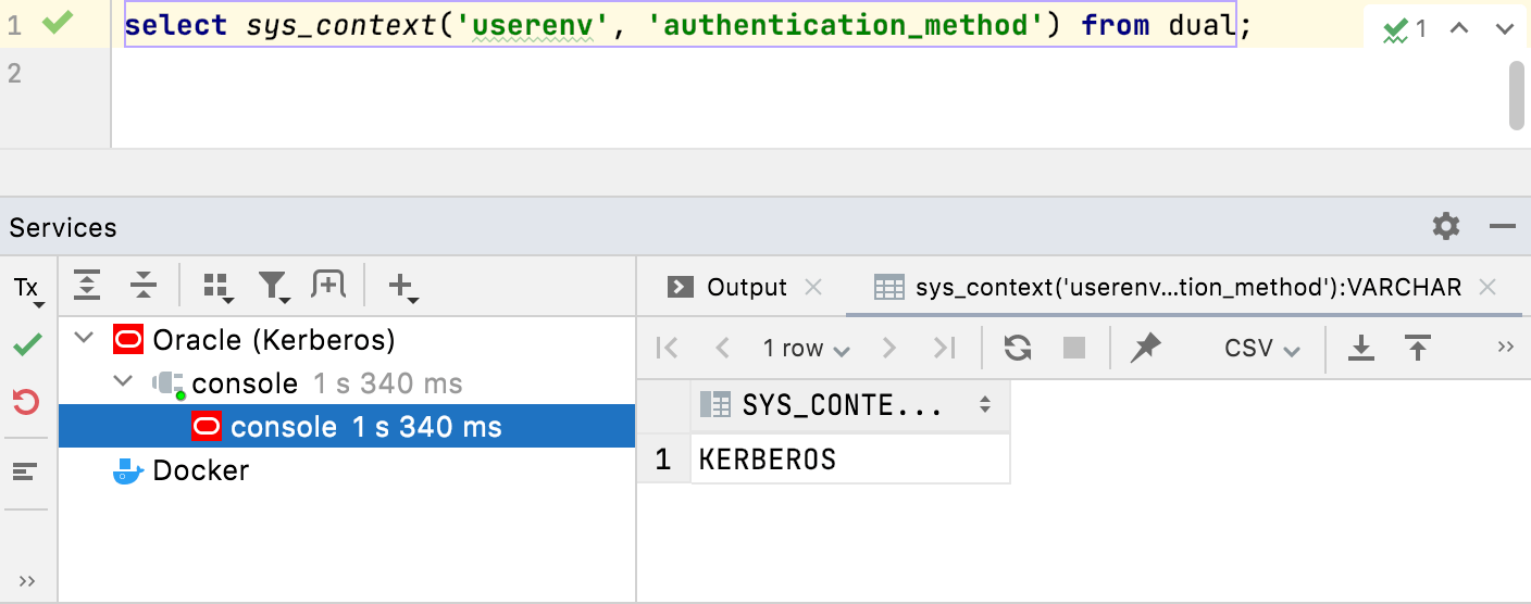 Check a authentication method Check a authentication method