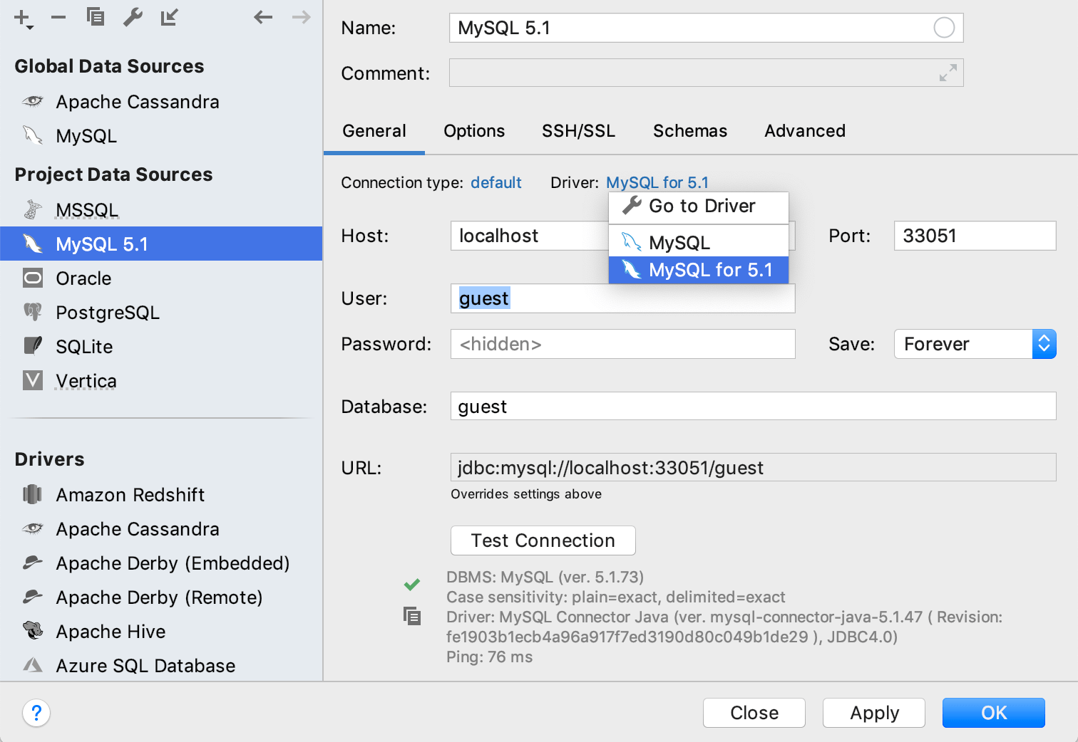 mysql jdbc drivers download