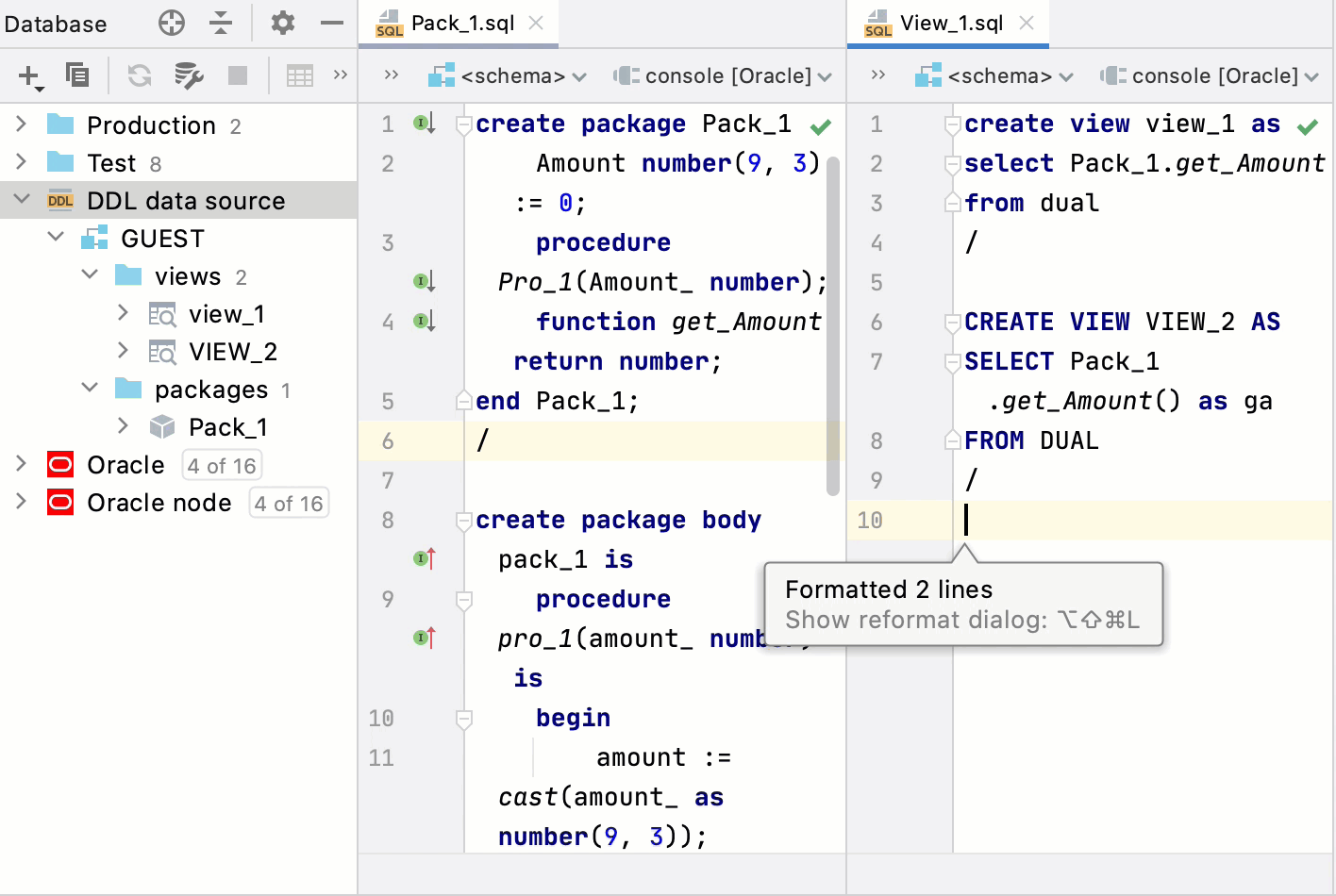 Apply the declaration case in multiple files