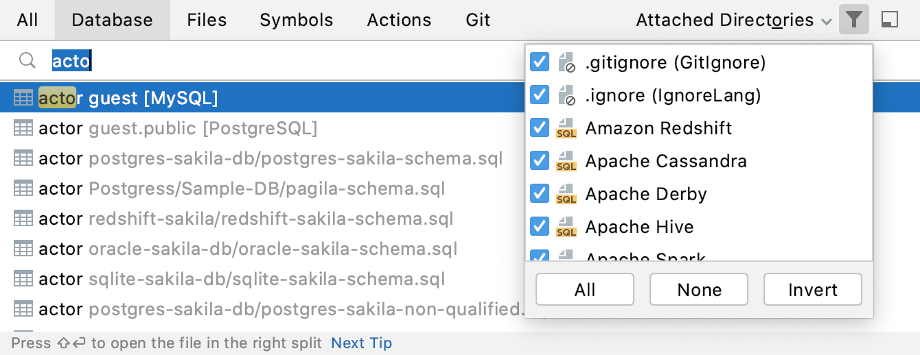 Exclude file types from search Exclude file types from search
