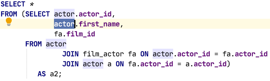 Find usages in file result Find usages in file result