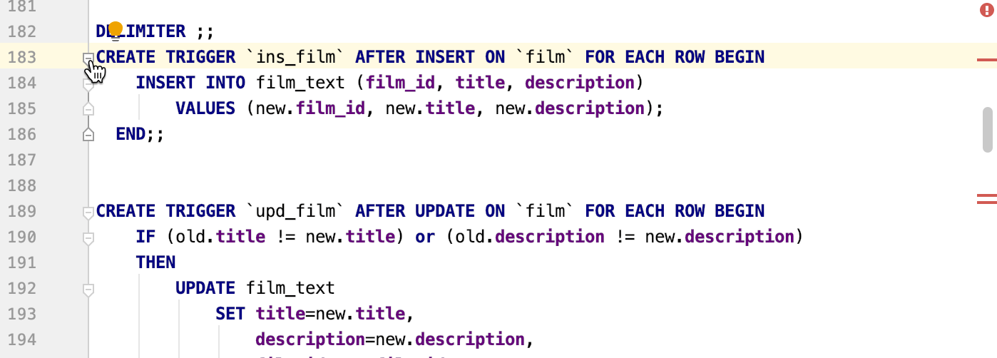 code folding code folding