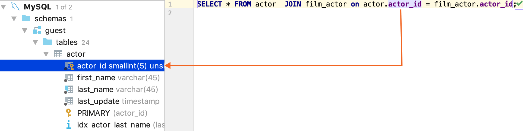 Go from a reference to a definition Go from a reference to a definition