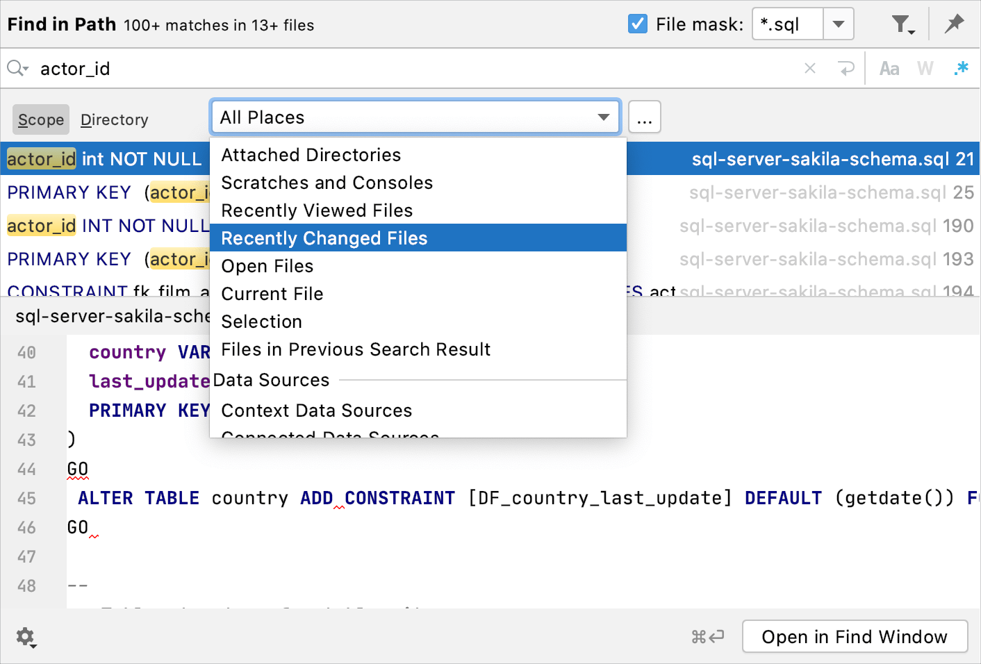 Limited search Limited search