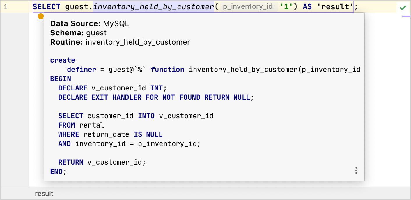 Quick documentation Quick documentation