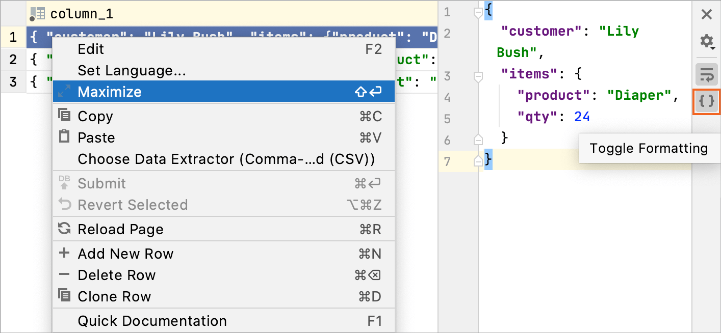 Expand a cell for editing