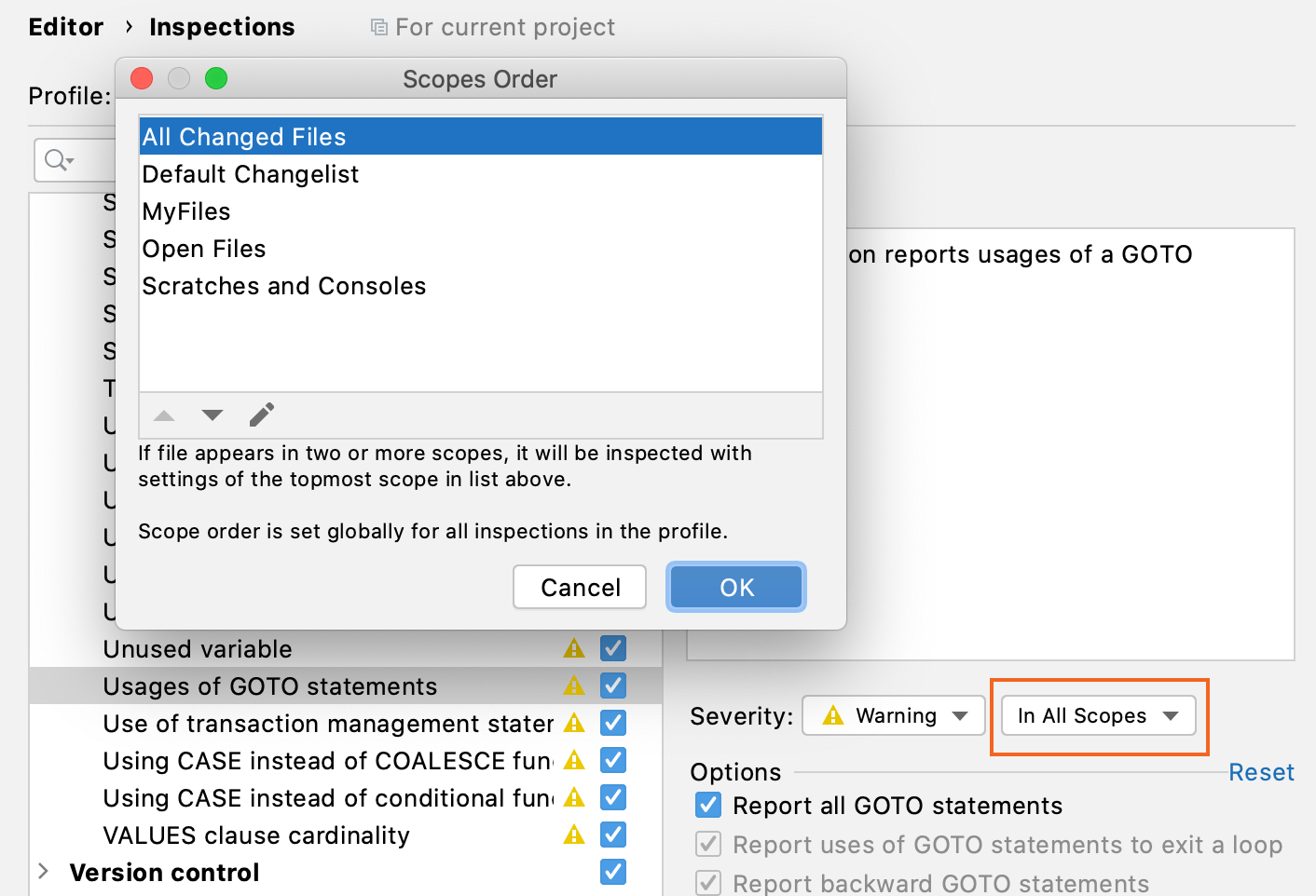Creating a new scope Creating a new scope