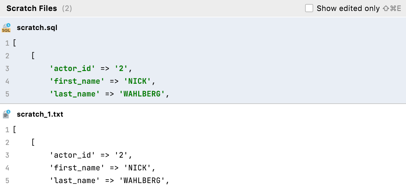 snippets for scratch files snippets for scratch files
