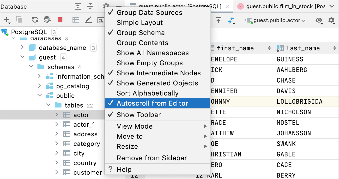 Enable autoscrol from editor Enable autoscrol from editor