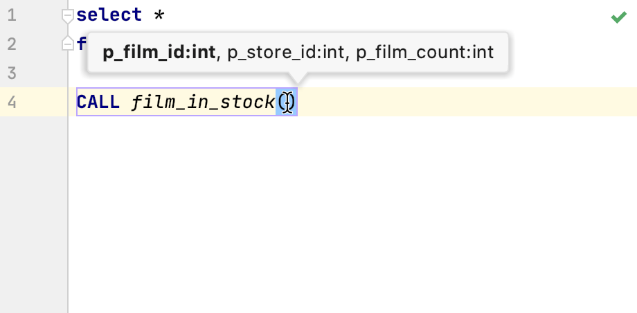 View Parameter Info View Parameter Info
