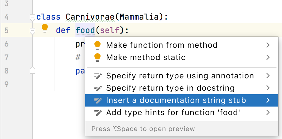 pycharm comment shortcut