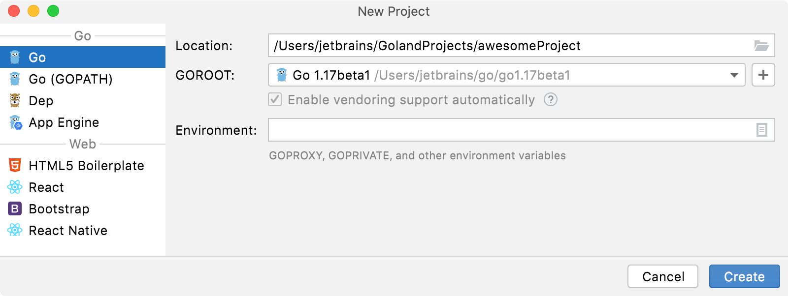 Integration with Go modules Integration with Go modules