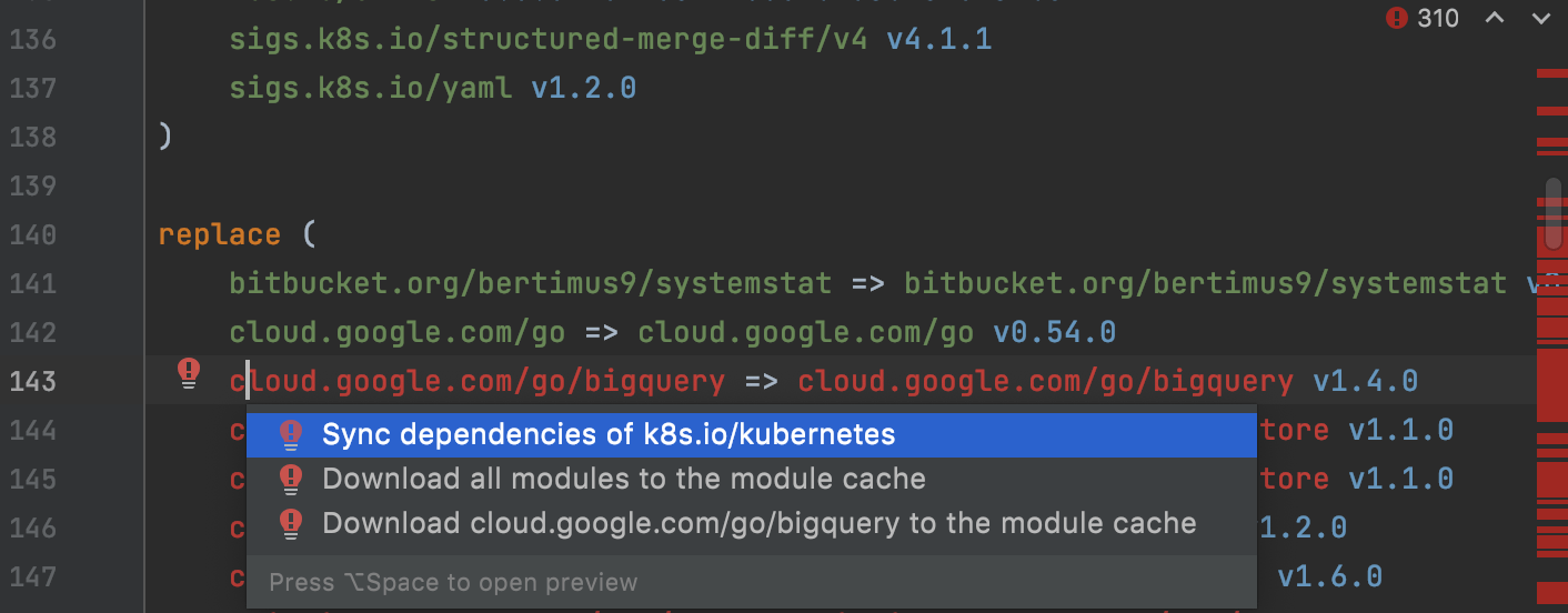 Download all modules to the module cache Download all modules to the module cache