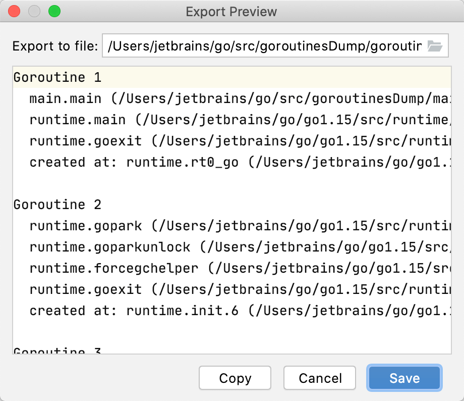 Export dump results into a text file Export dump results into a text file