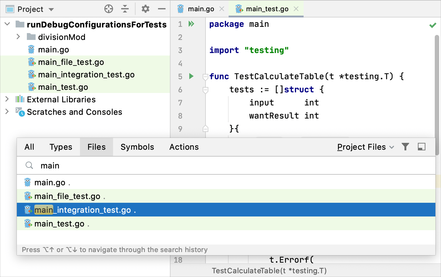 Scope highlighting in the editor tabs and search results Scope highlighting in the editor tabs and search results