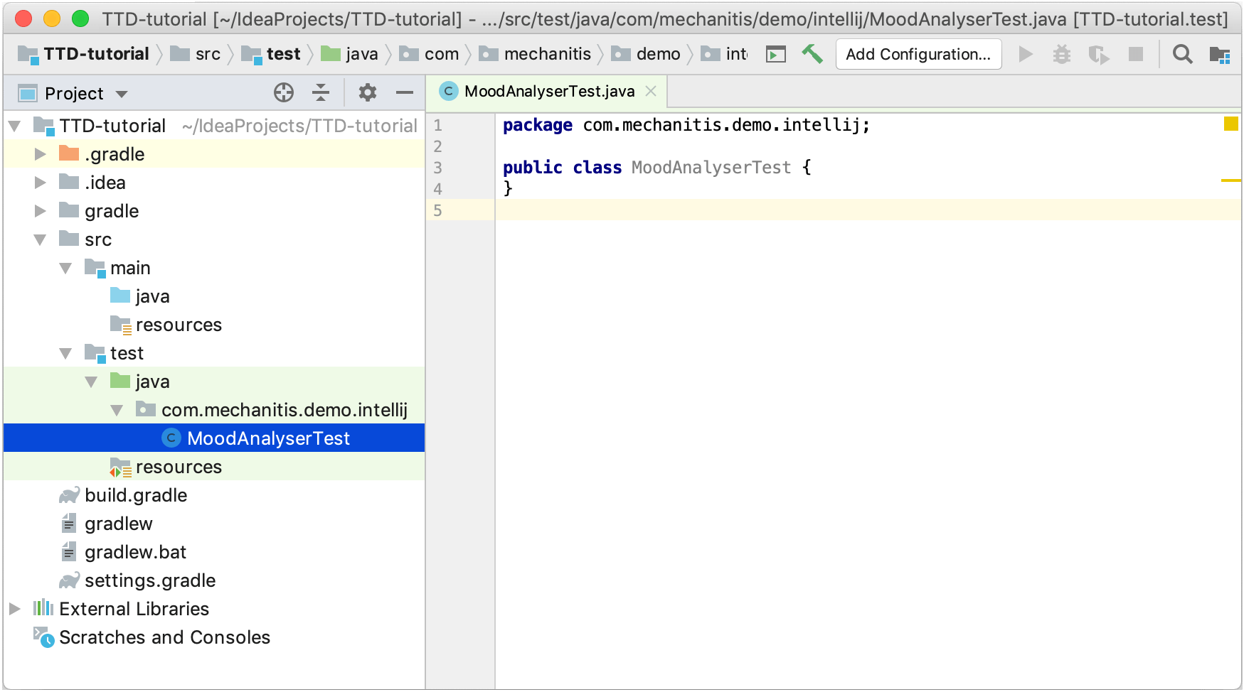 Tutorial: test driven development  IntelliJ IDEA