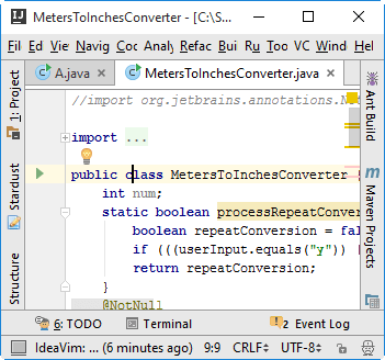 phpstorm vim