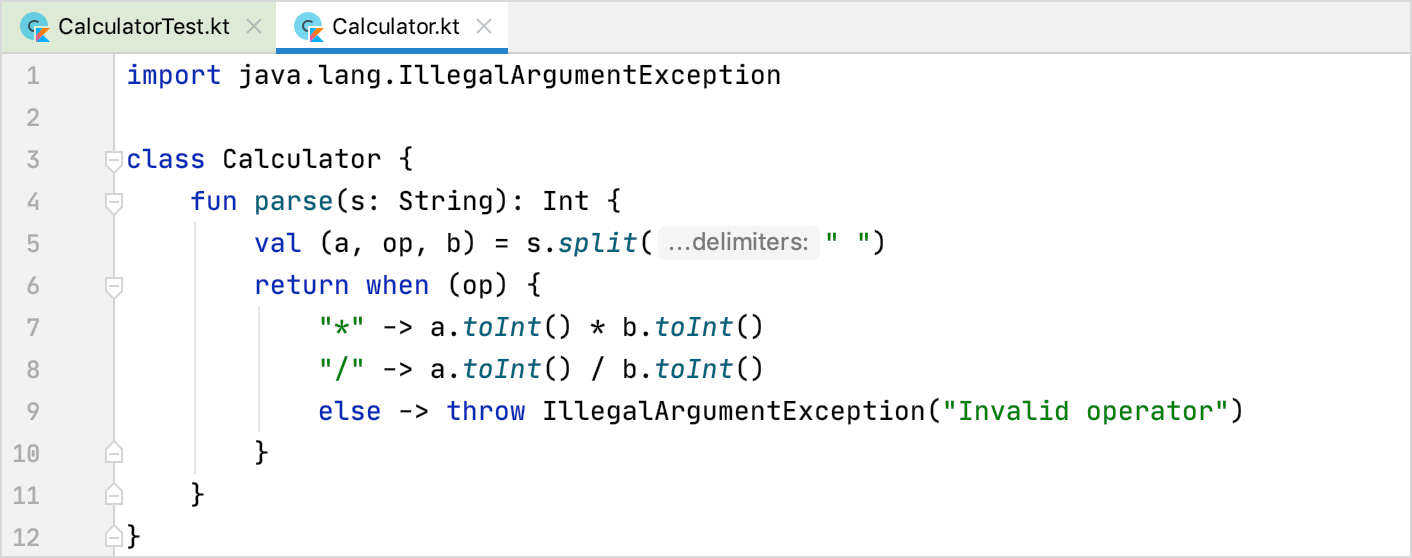 Improving the code so that the second test passes