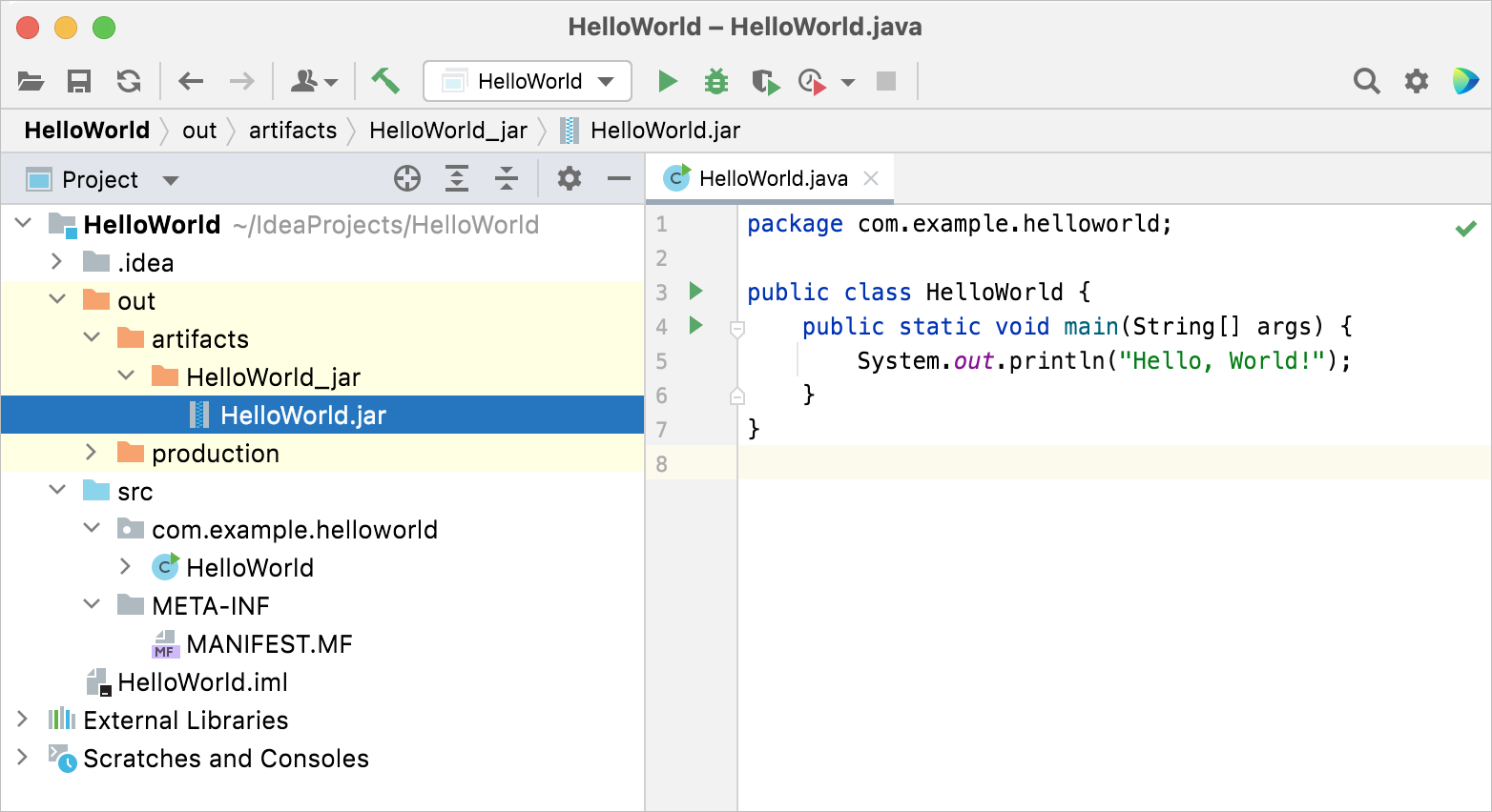 Create your first Java application  IntelliJ IDEA