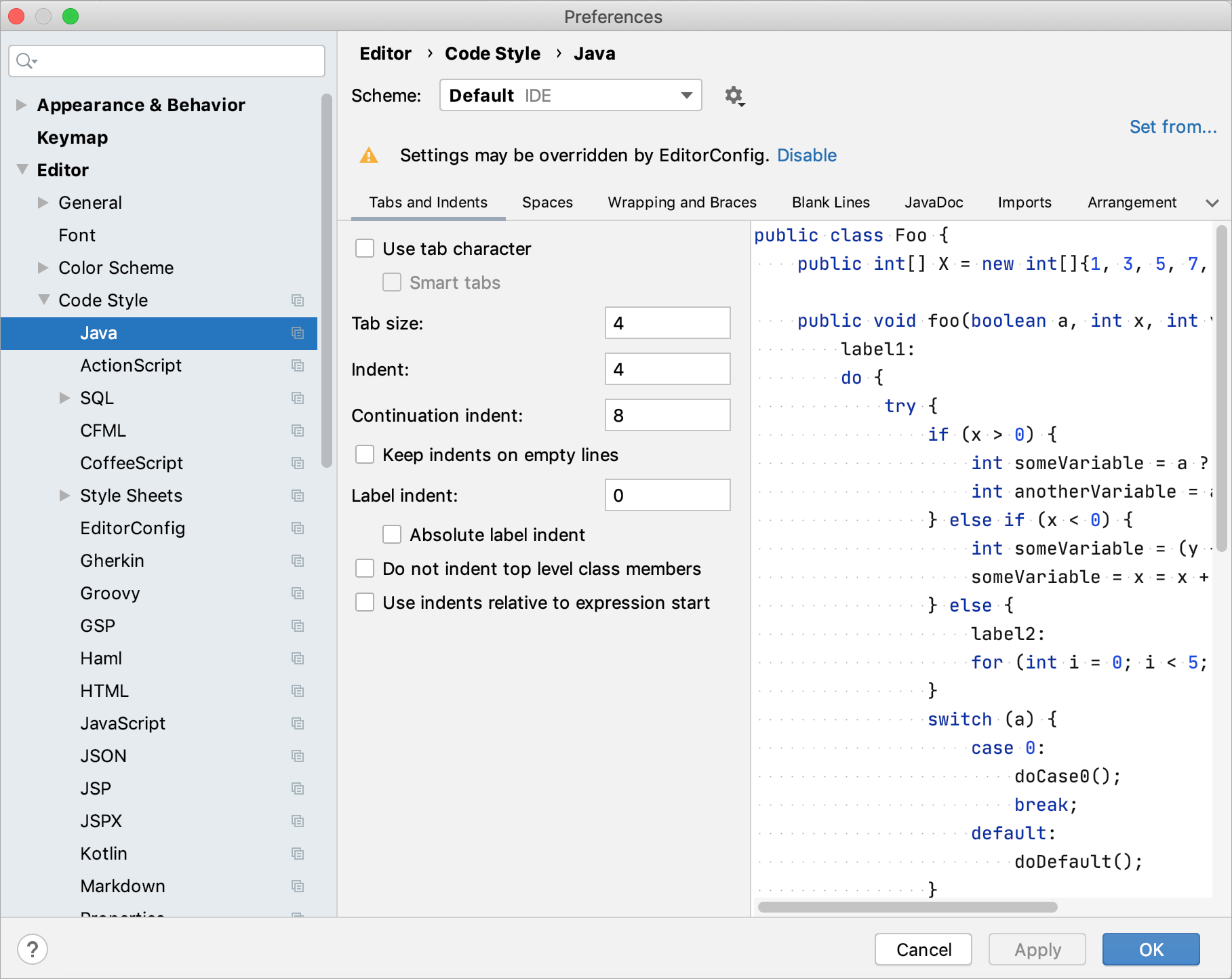 shortcuts for eclipse java run for mac
