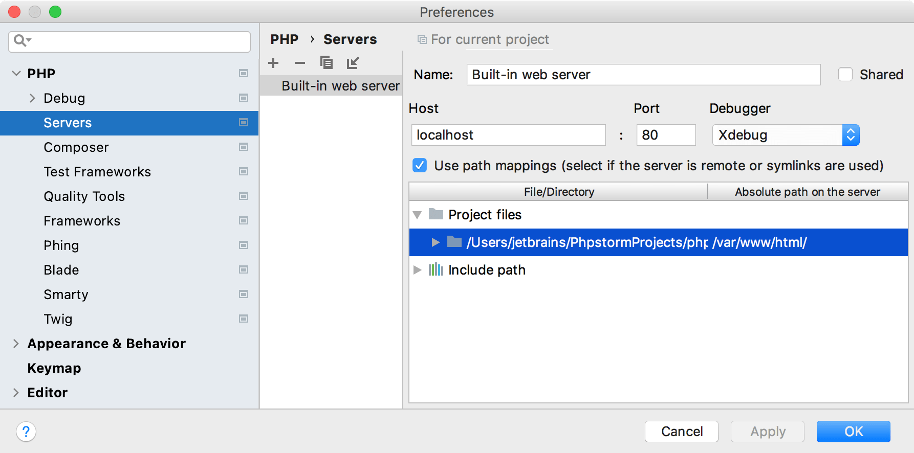 download phpstorm debugger extension is not detected