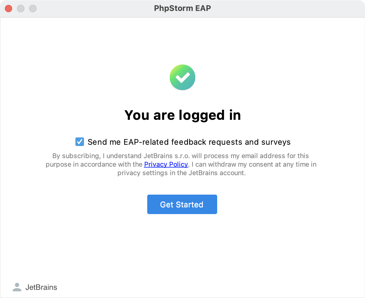 Register PhpStorm PhpStorm