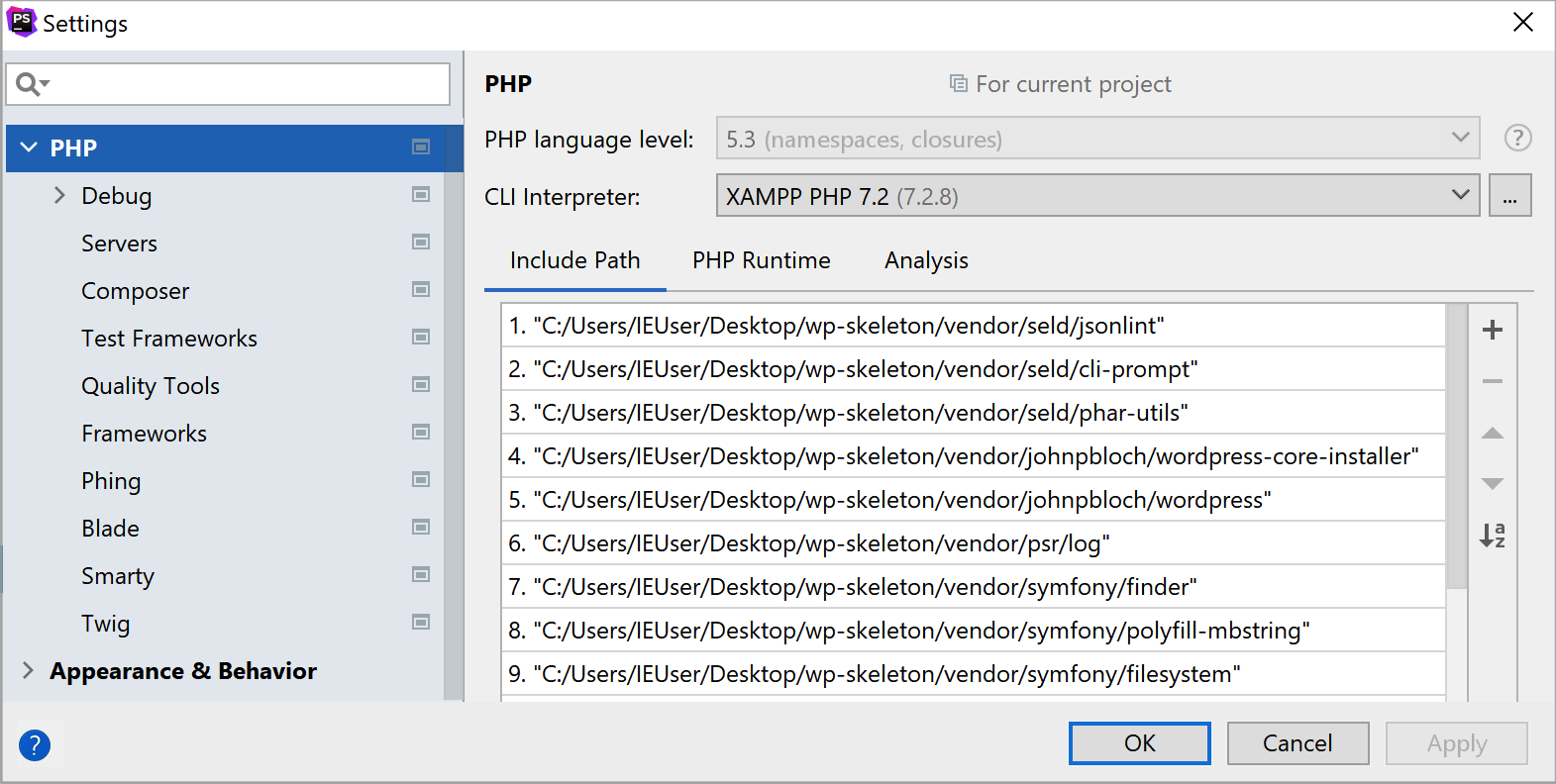 how to activate php storm from pap user