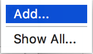 Add an interpreter or show the list of available interpreters