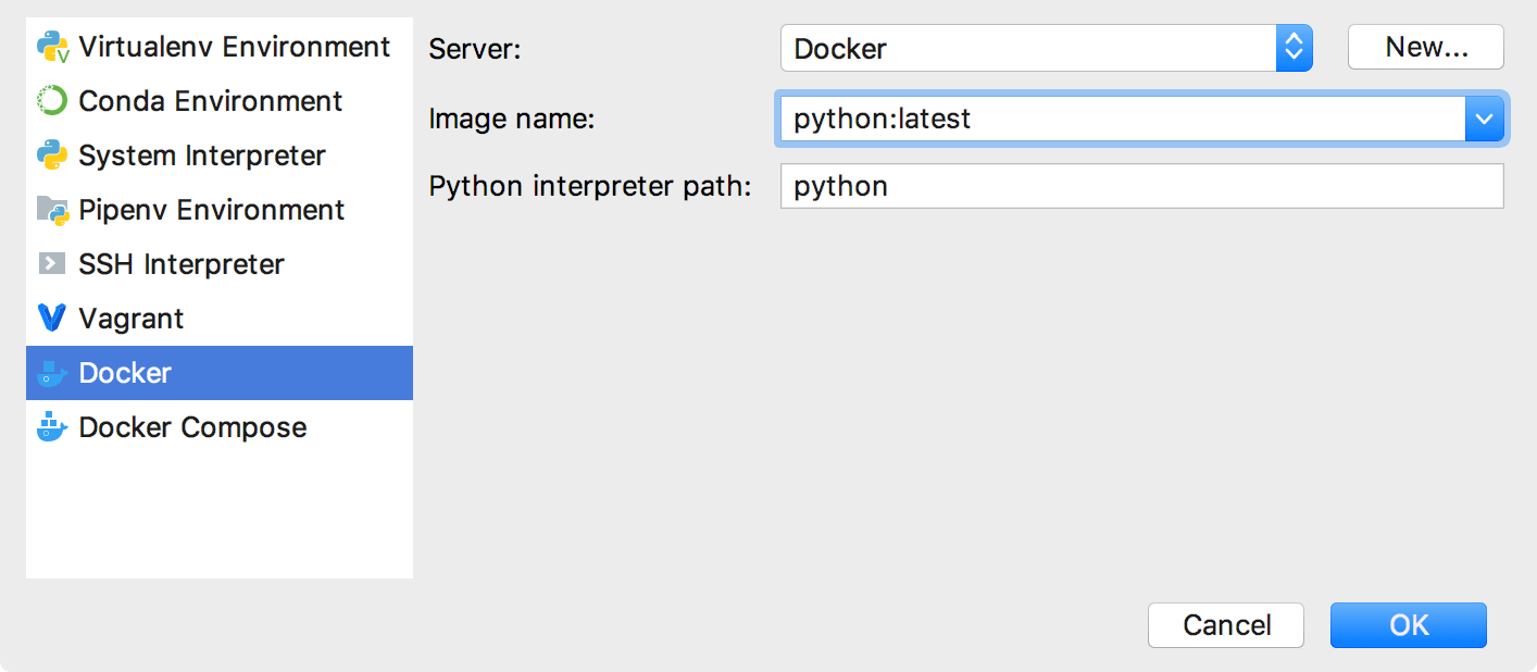 Choose a docker