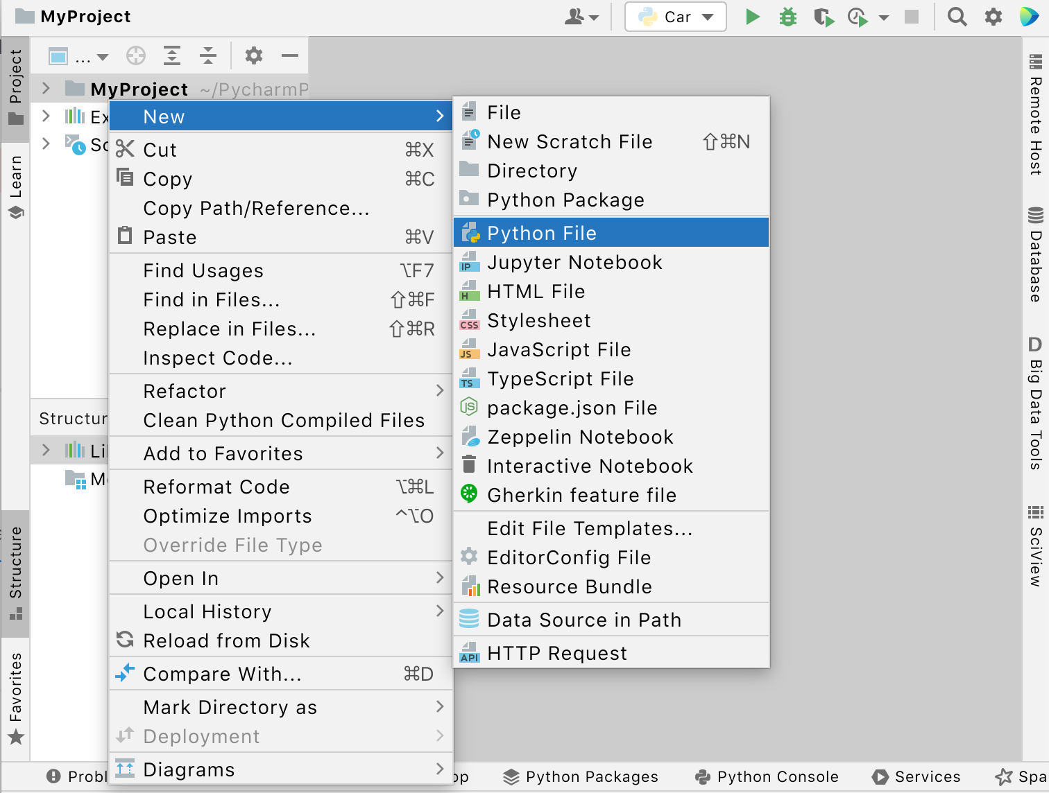 Step 22. Create and run your first Python project  PyCharm